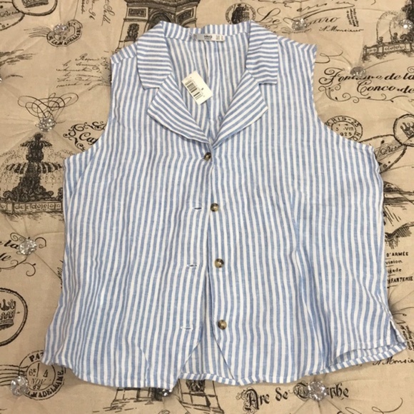 Mango Linen Blouse - Picture 4 of 8